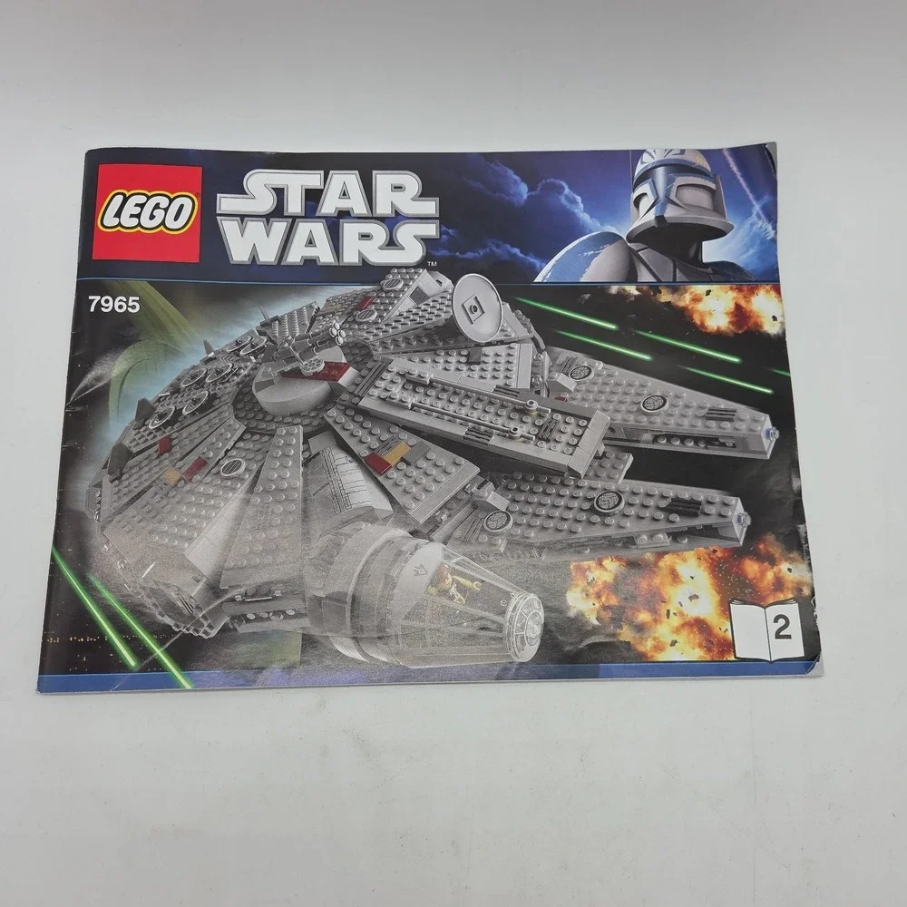 LEGO STAR WARS 7965 MILLENNIUM FALCON 2011 Instruction Manuals Only # 1 & 2 Book